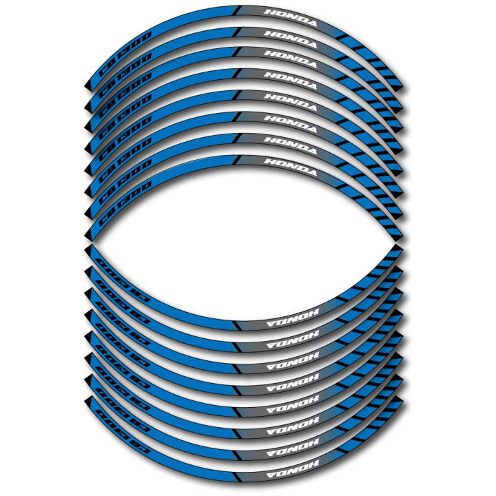 Honda Cb 1300 Style 10 Wheel Stripes Stickers Decals - DecalsHouse
