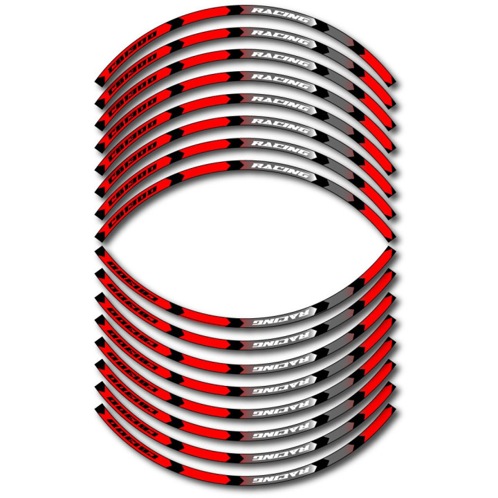 Honda Cb 1300 Style 4 Wheel Stripes Stickers Decals - DecalsHouse