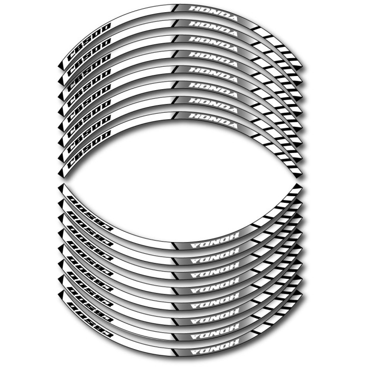 Honda Cb 500 Style 6 Wheel Stripes Stickers Decals - DecalsHouse