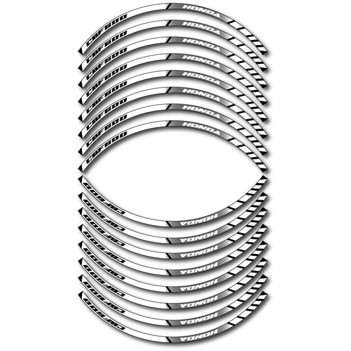 Honda Cbf 600 Style 10 Wheel Stripes Stickers Decals - DecalsHouse