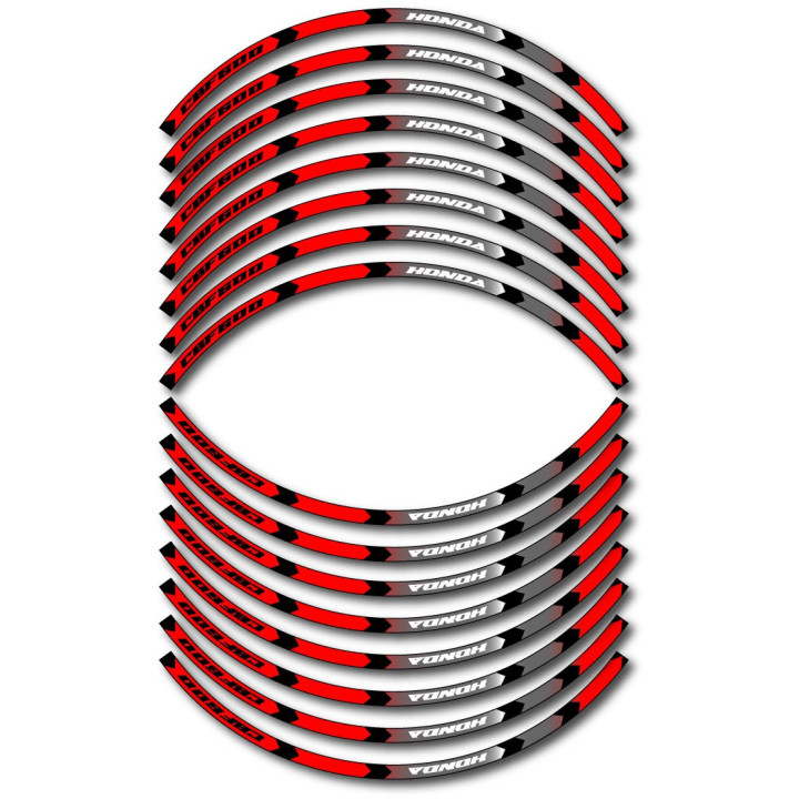 Honda Cbf 600 Style 6 Wheel Stripes Stickers Decals - DecalsHouse