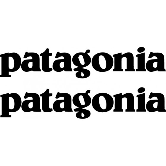 2x Patagonia Text Logo...