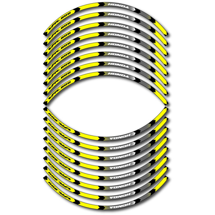 Honda Vfr 800 Style 5 Wheel Stripes Stickers Decals - DecalsHouse