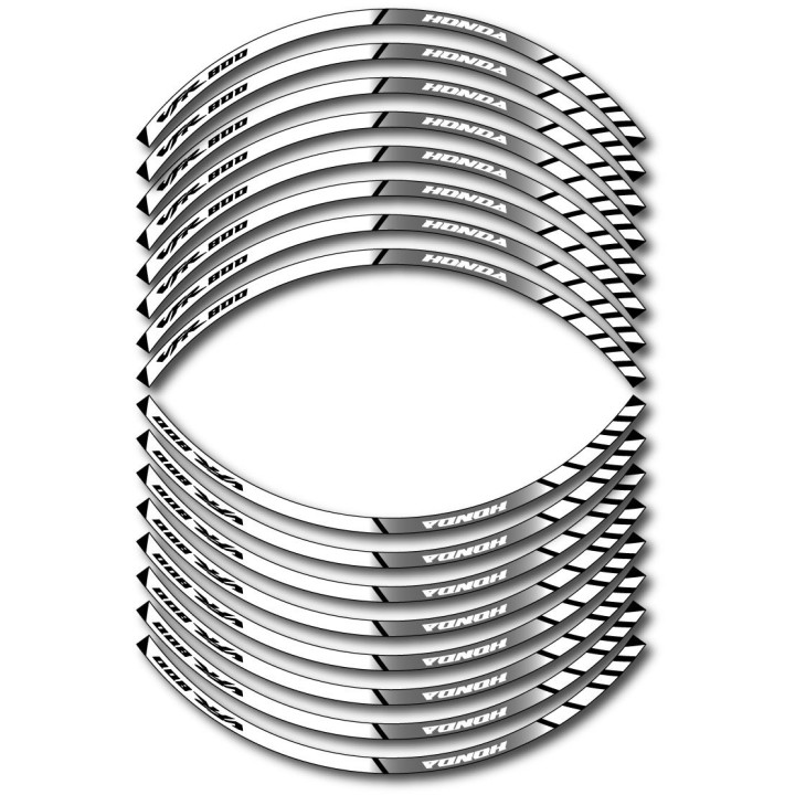 Honda Vfr 800 Style 6 Wheel Stripes Stickers Decals - DecalsHouse
