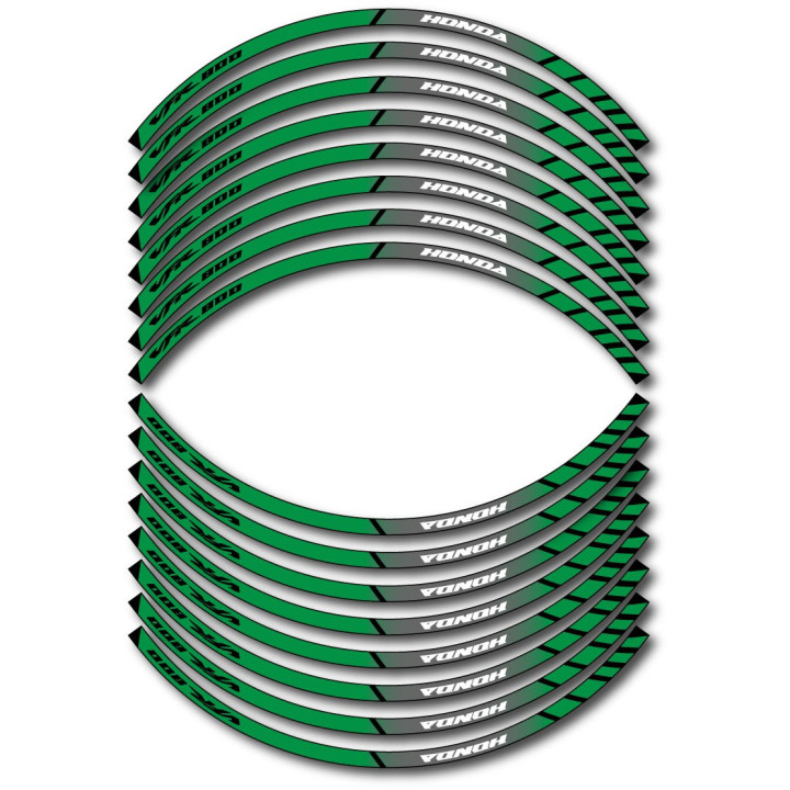 Honda Vfr 800 Style 9 Wheel Stripes Stickers Decals - DecalsHouse
