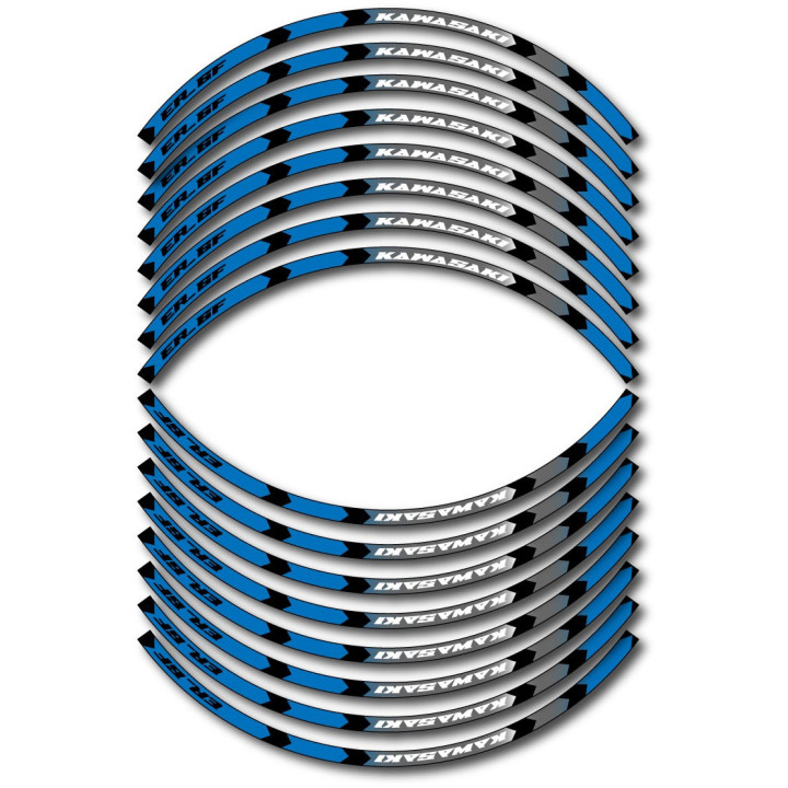 Kawasaki Er 6f Style 6 Wheel Stripes Stickers Decals - DecalsHouse
