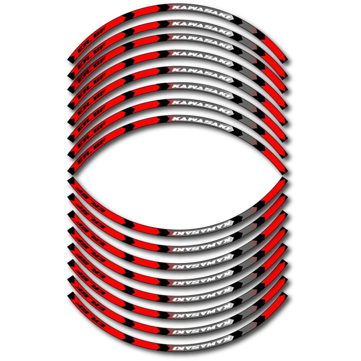 Kawasaki Er 6f Style 9 Wheel Stripes Stickers Decals - DecalsHouse