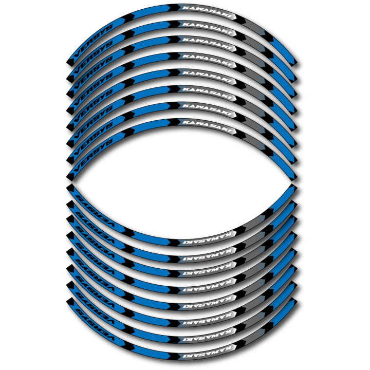 Kawasaki Versys Style 14 Wheel Stripes Stickers Decals - DecalsHouse