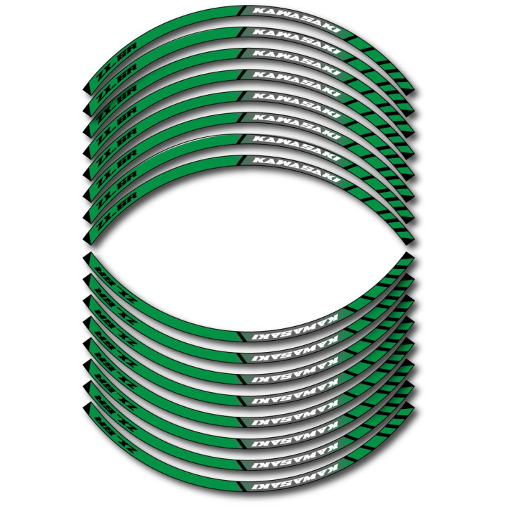 Kawasaki Zx 6r Style 2 Wheel Stripes Stickers Decals - DecalsHouse