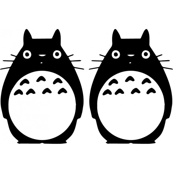2x Totoro Anime Decals...
