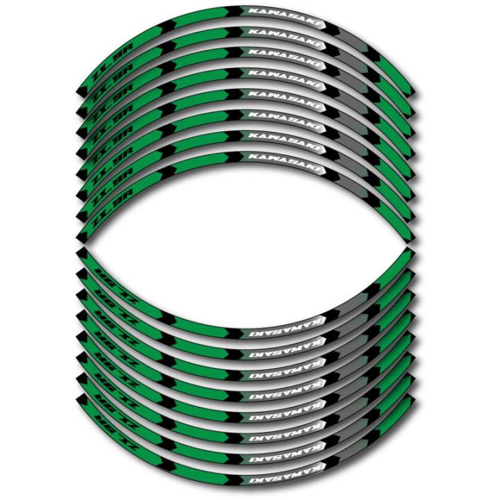 Kawasaki Zx 9r Style 6 Wheel Stripes Stickers Decals - DecalsHouse