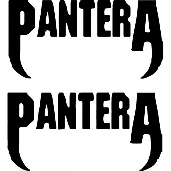 2x Pantera Car Band Decals...