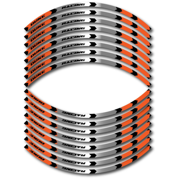 Ktm Duke Racing Wheel Stripes Stickers Decals - DecalsHouse