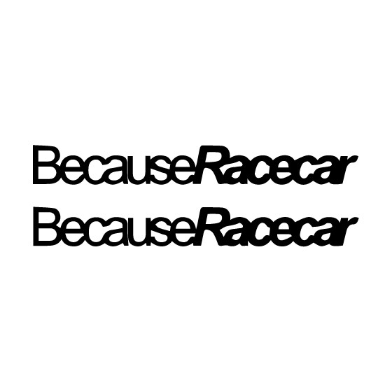 2x Because Racecar Vinyl...