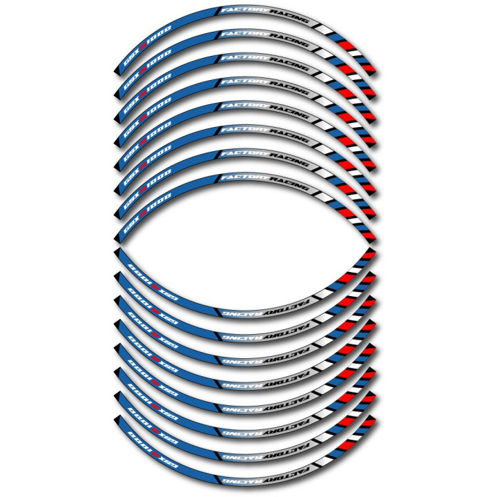 Suzuki Gsx R 1000 Style 2 Wheel Stripes Stickers Decals - DecalsHouse