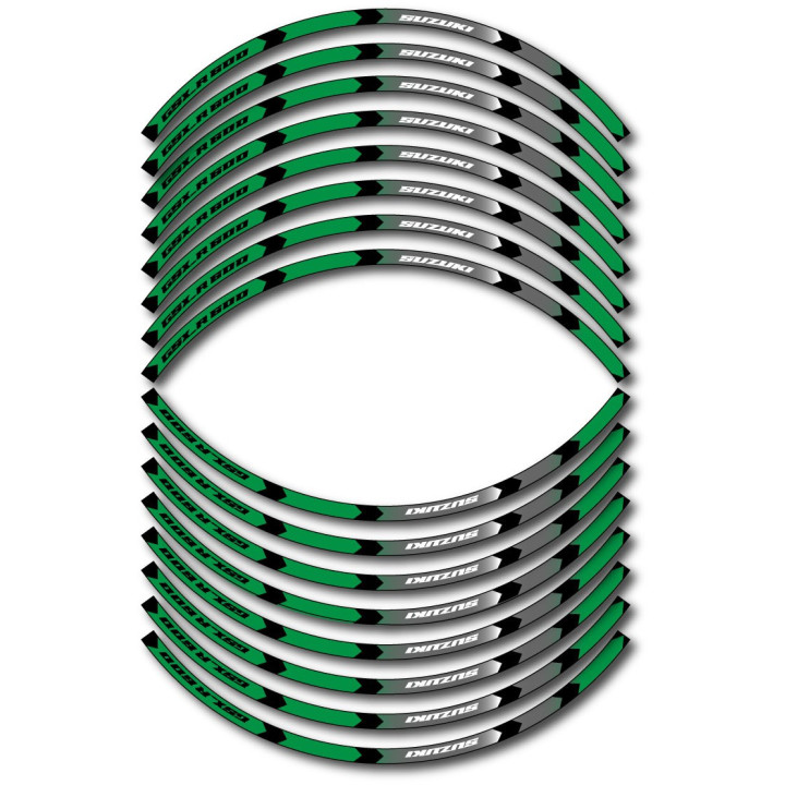 Suzuki Gsx R 600 Style 13 Wheel Stripes Stickers Decals - DecalsHouse