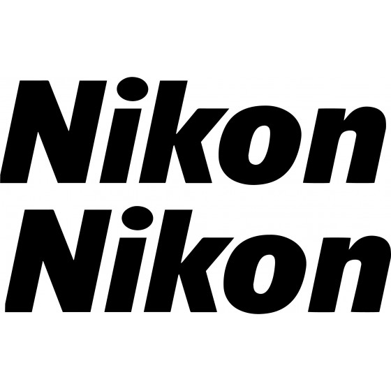 2x Nikon Graphic Vinyl...