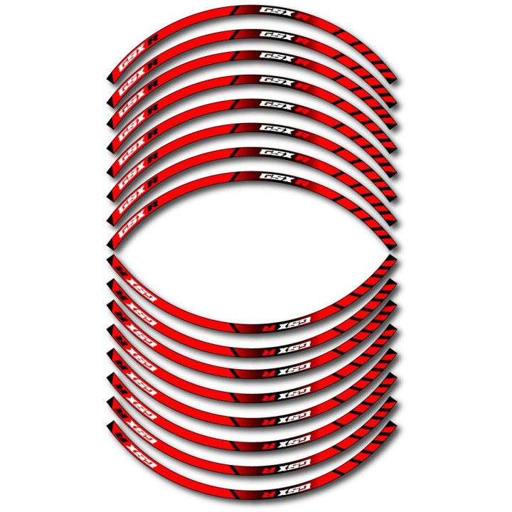 Suzuki Gsx R Style 7 Wheel Stripes Stickers Decals - DecalsHouse