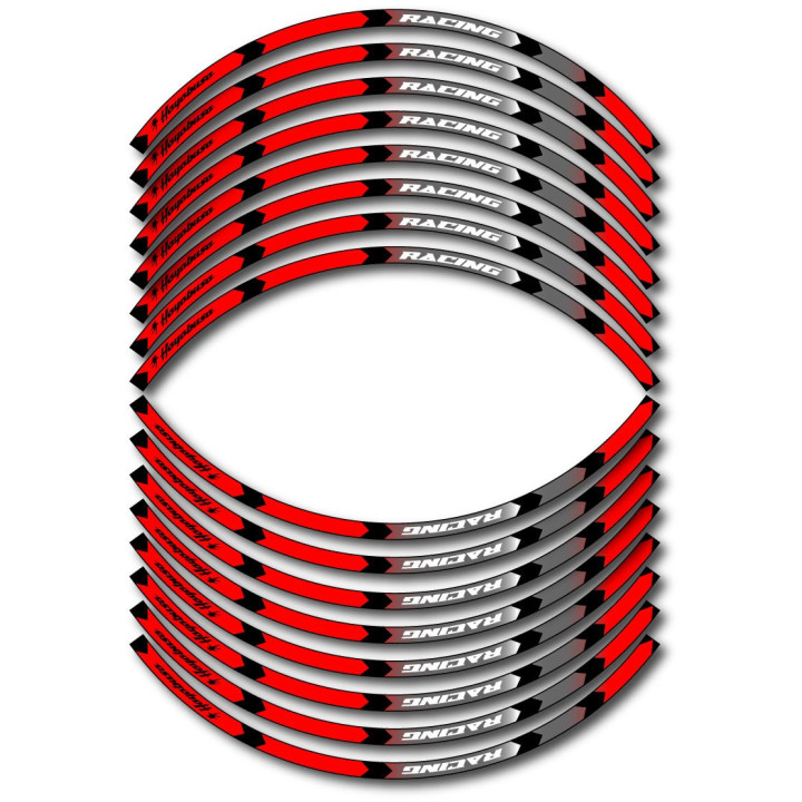 Suzuki Hayabusa Style 8 Wheel Stripes Stickers Decals - DecalsHouse