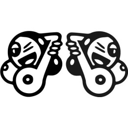 Boobies Funny Stickers – Adult Humour Decals (2-Pack)