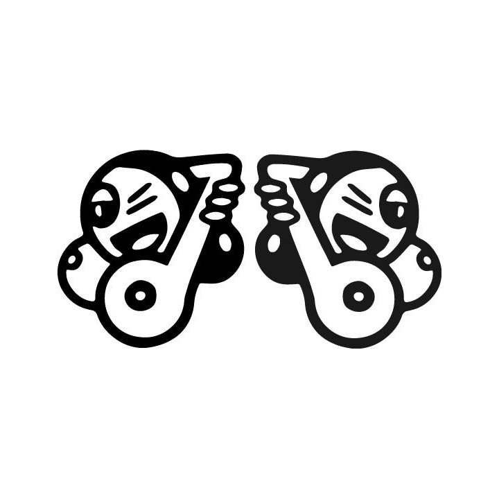 Boobies Funny Stickers – Adult Humour Decals (2-Pack)