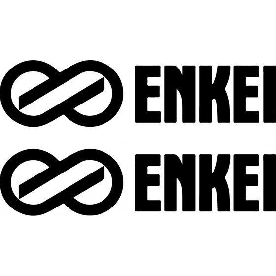 2x Stickers Enkei Logo...