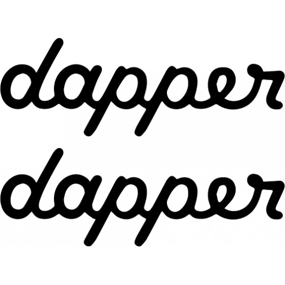 2x Dapper JDM Vinyl Decals...
