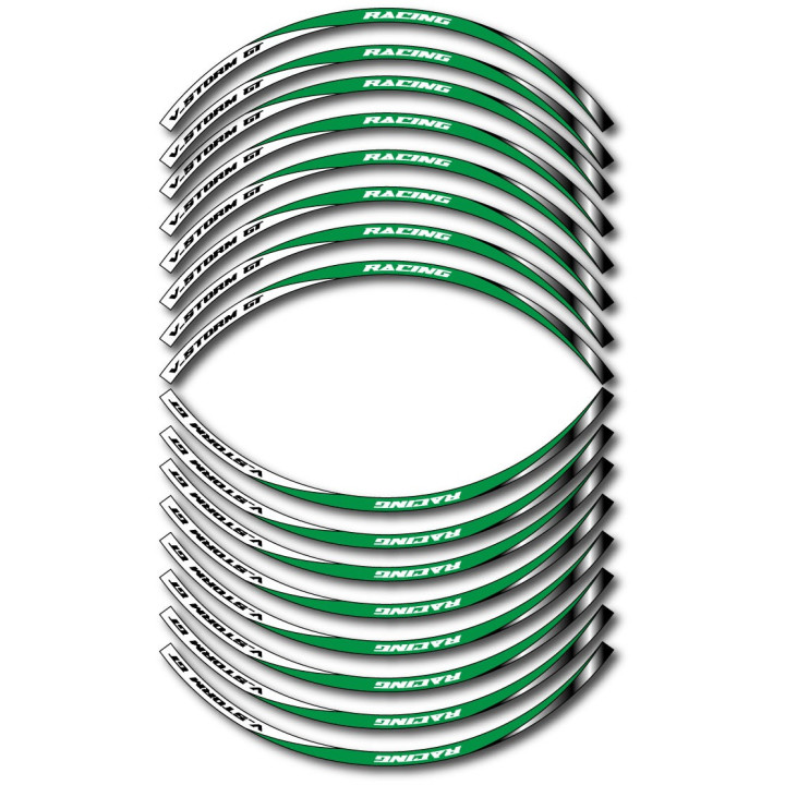 Suzuki V Storm Gt Style 12 Wheel Stripes Stickers Decals - DecalsHouse