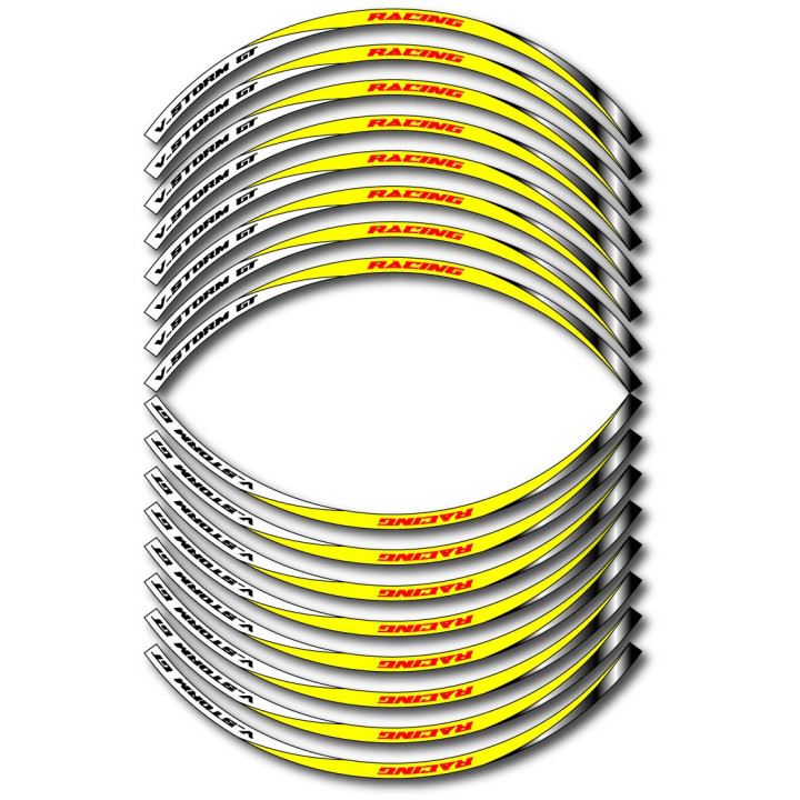 Suzuki V Storm Gt Style 13 Wheel Stripes Stickers Decals - DecalsHouse