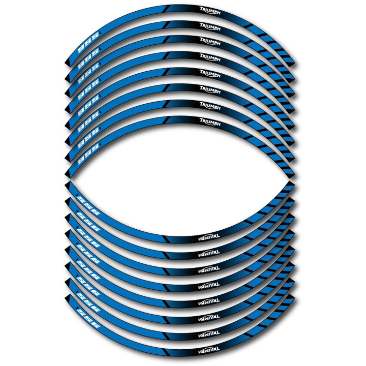 Triumph 955i Style 4 Wheel Stripes Stickers Decals - DecalsHouse