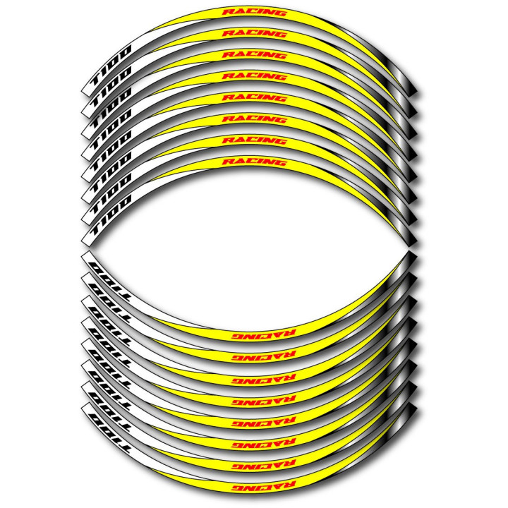 Triumph Bonneville T 100 Style 12 Wheel Stripes Stickers Decals - DecalsHouse