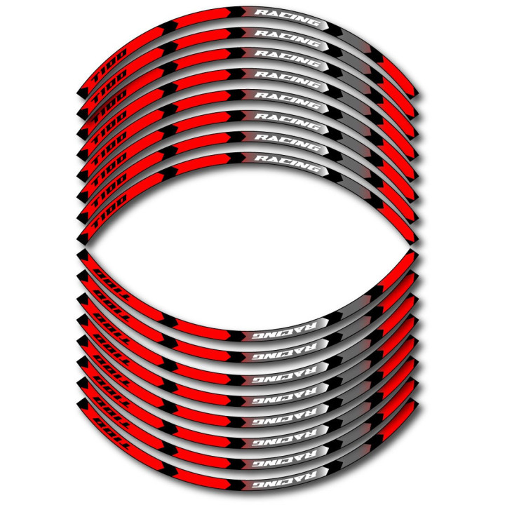 Triumph Bonneville T 100 Style 2 Wheel Stripes Stickers Decals - DecalsHouse