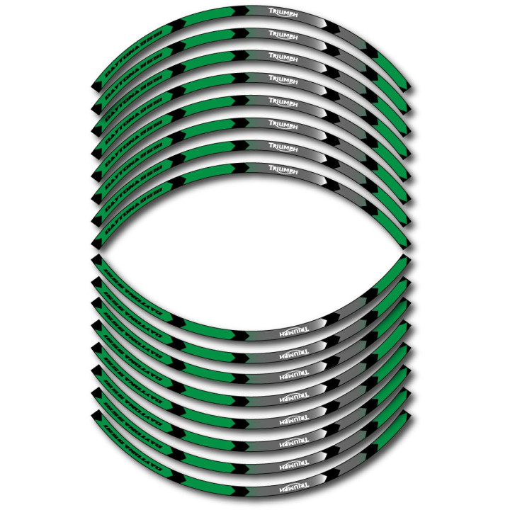 Triumph Daytona 955i Style 7 Wheel Stripes Stickers Decals - DecalsHouse