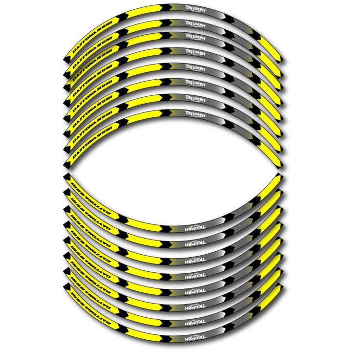 Triumph Daytona 955i Style 8 Wheel Stripes Stickers Decals - DecalsHouse
