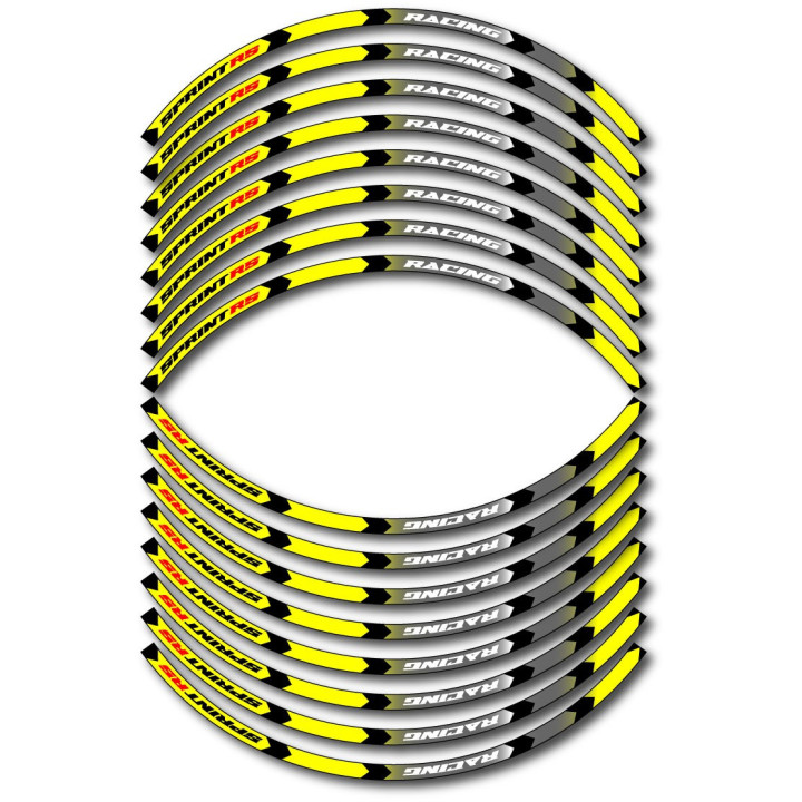 Triumph Sprint Rs Style 12 Wheel Stripes Stickers Decals - DecalsHouse