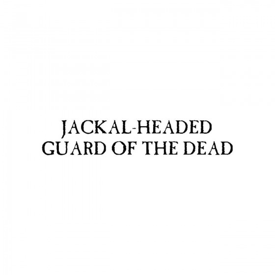 Jackal Headed Guard Of The...