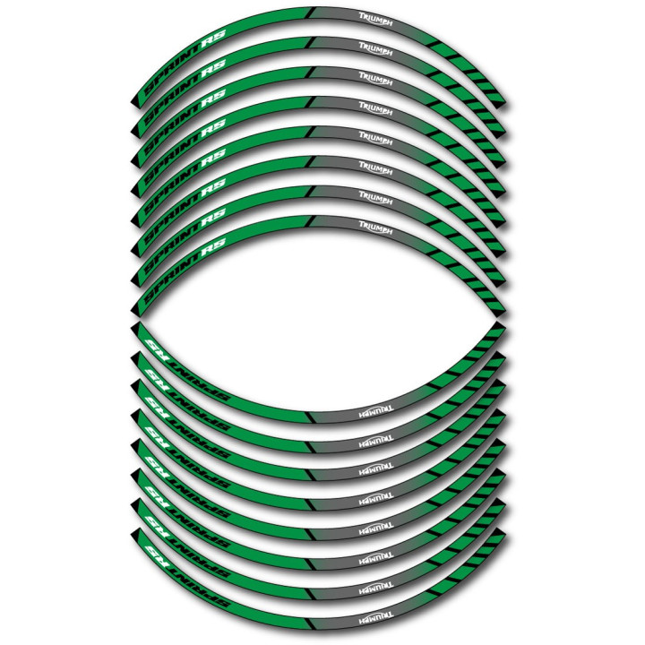 Triumph Sprint Rs Style 8 Wheel Stripes Stickers Decals - DecalsHouse