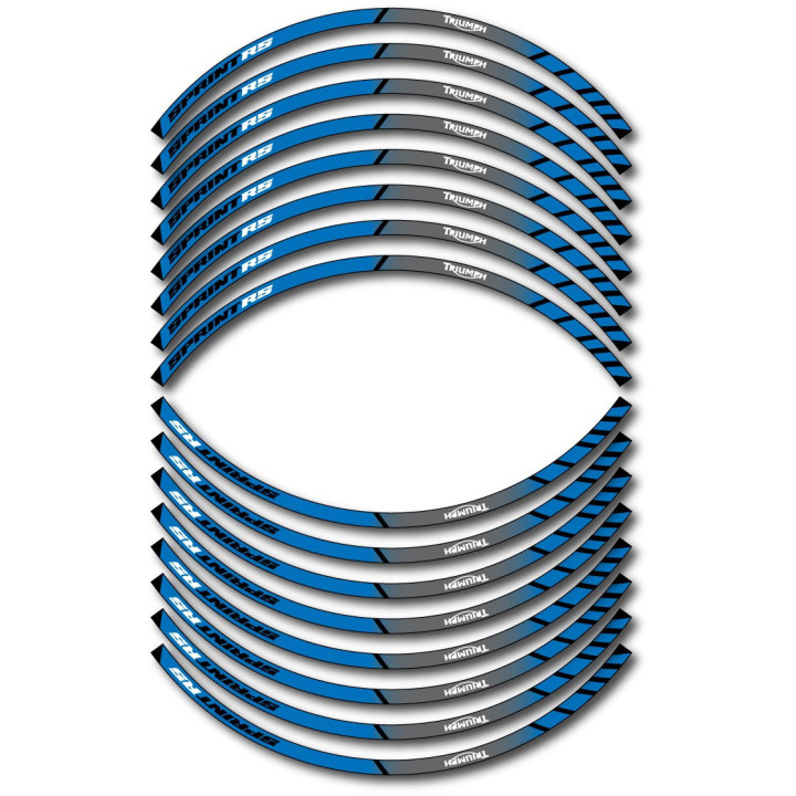 Triumph Sprint Rs Style 9 Wheel Stripes Stickers Decals - DecalsHouse