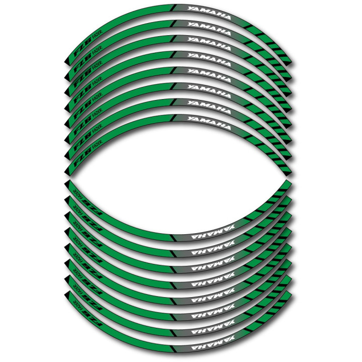 Yamaha Fz6 Fazer Style 11 Wheel Stripes Stickers Decals - DecalsHouse