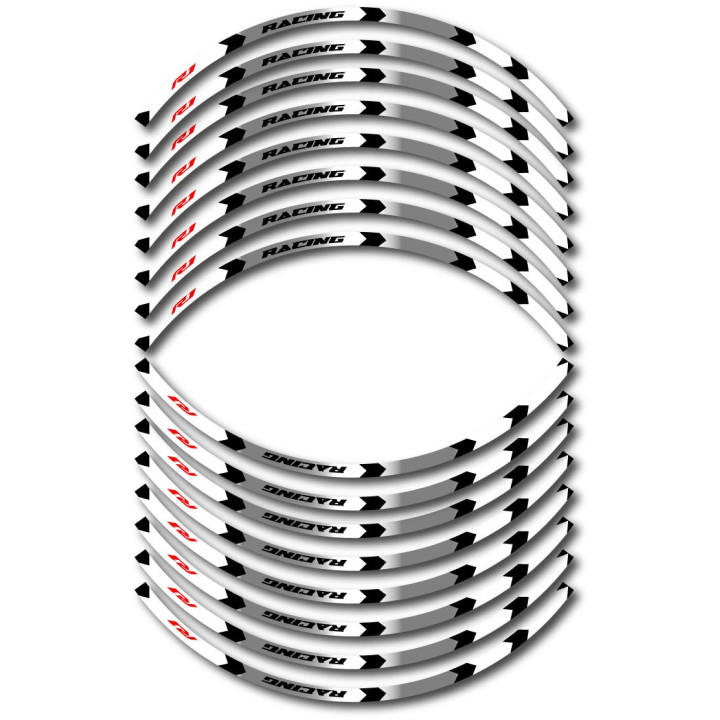 Yamaha R1 Style 2 Wheel Stripes Stickers Decals - DecalsHouse