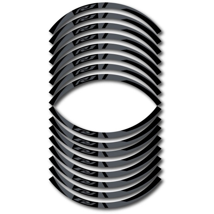 Yamaha R1 Style 5 Wheel Stripes Stickers Decals - DecalsHouse