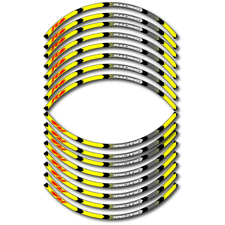 Yamaha R6 Style 12 Wheel Stripes Stickers Decals - DecalsHouse