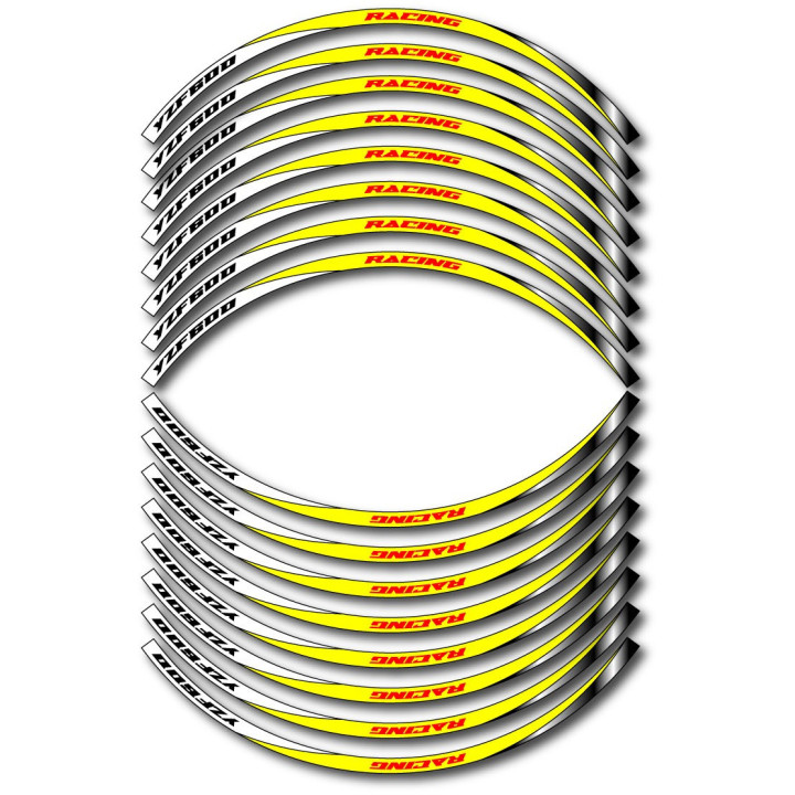 Yamaha Yzf 600 Thundercat Style 12 Wheel Stripes Stickers Decals - DecalsHouse