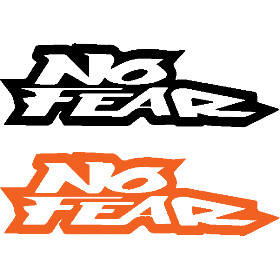 2x No Fear Inc Logo Vinyl...