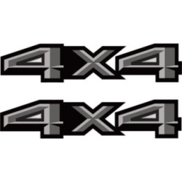 2x 4x4 Dark Stickers Decals - DecalsHouse