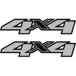 2x 4x4 Dark Style 2 Stickers Decals - DecalsHouse