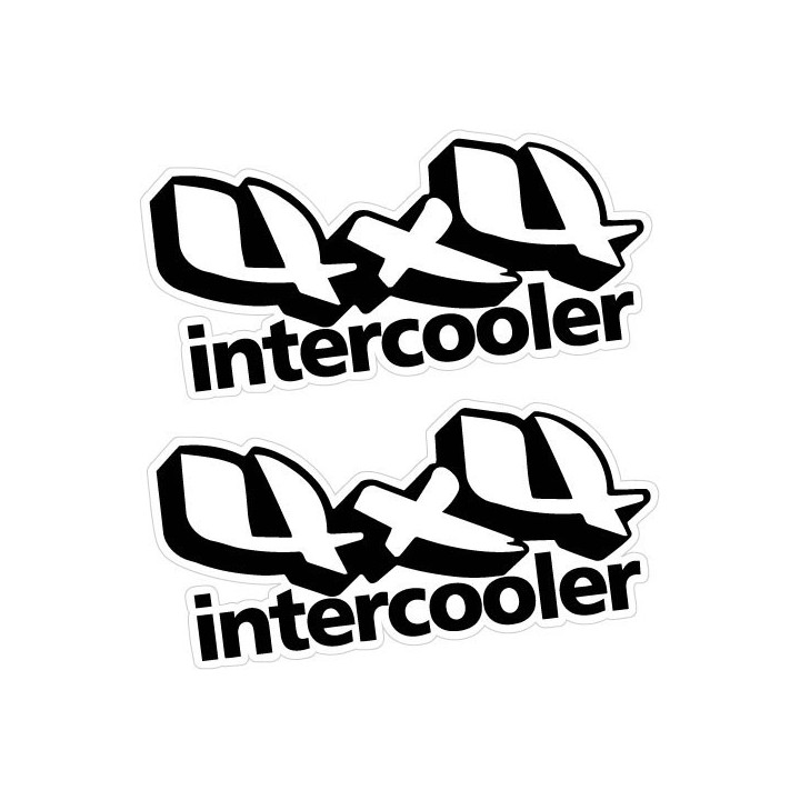 2x 4x4 Intercooler Stickers Decals - DecalsHouse