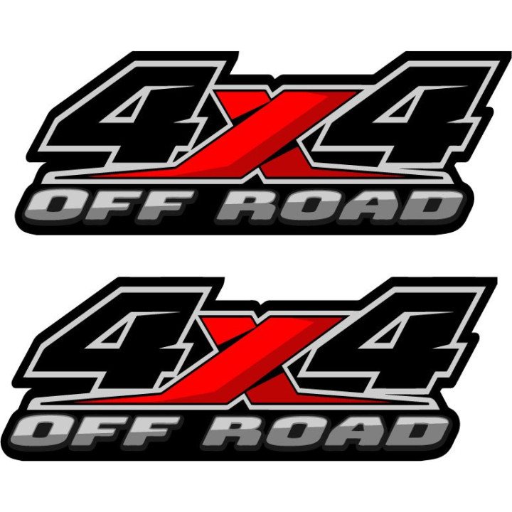 2x 4x4 Off Road Style 2 Stickers Decals - DecalsHouse