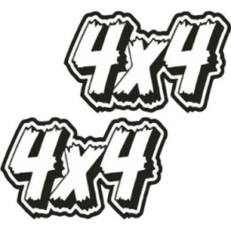2x 4x4 Style 33 Stickers Decals - DecalsHouse