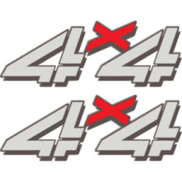2x 4x4 Style 4 Stickers Decals - DecalsHouse